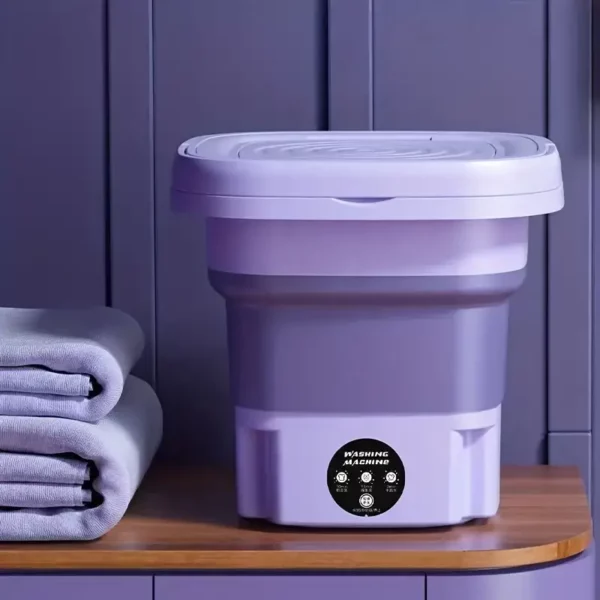 Mini-Waschmaschine 8L Zusammenklappbar Unterwäsche Höschen Socken Babykleidung Tragbar Für Geschäftsreisen