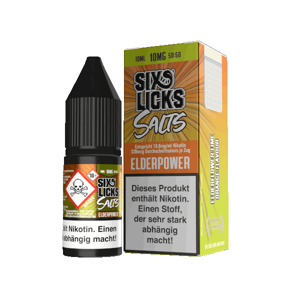 Elderpower — Nikotinsalz Liquid Six Licks