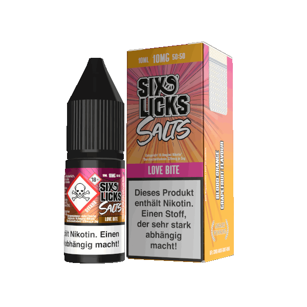 Love Bite — Nikotinsalz Liquid Six Licks